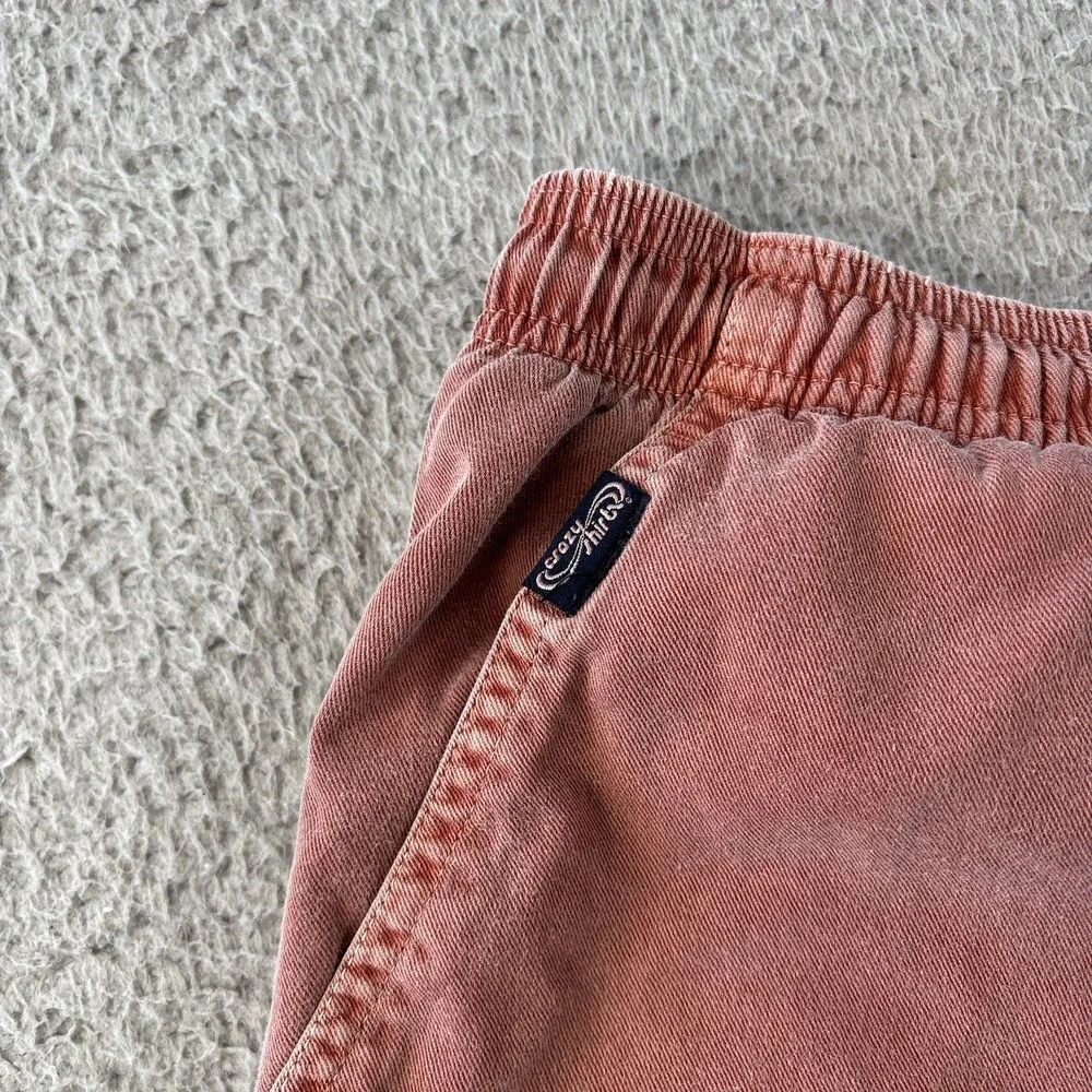 Crazy Shirts Chile Dyed Shorts Mens Small Elastic Waist Cotton Drawstring Pocket